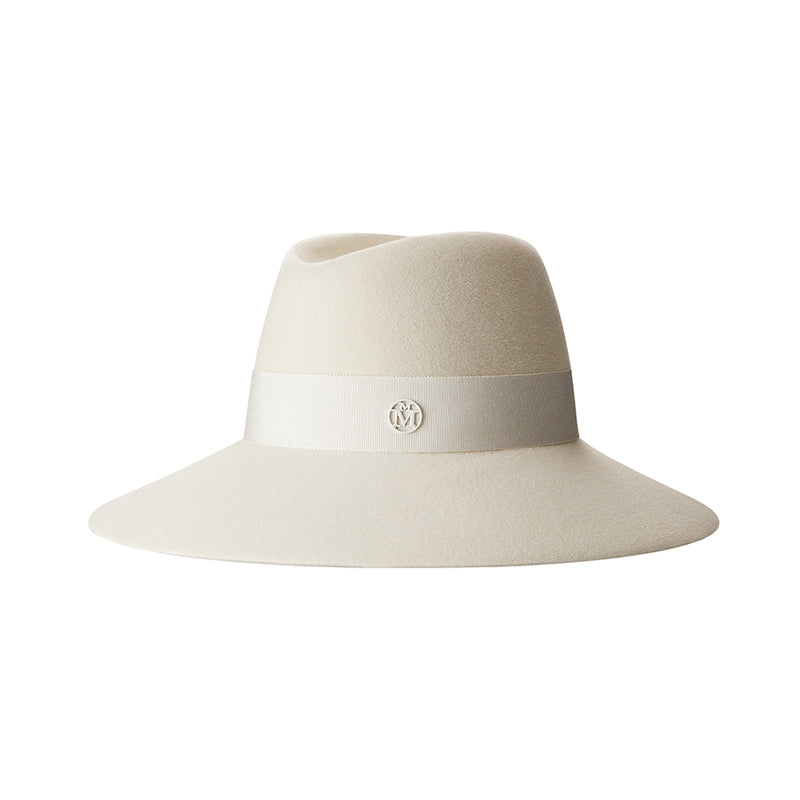 Kate - fedora en feutre blanc waterproof.