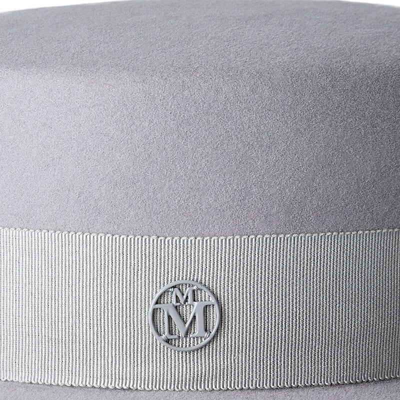Kiki - canotier en feutre de lapin pearl grey, waterproof.