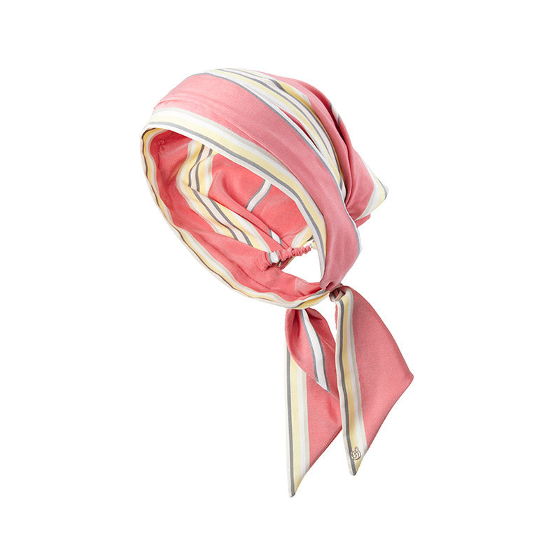 Leila - Bandeau en tissu multicolore lavé pour un effet doux au toucher.