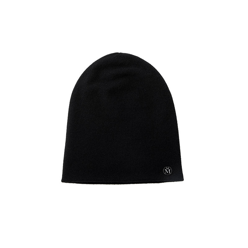 Loli - Bonnet en cachemire noir.