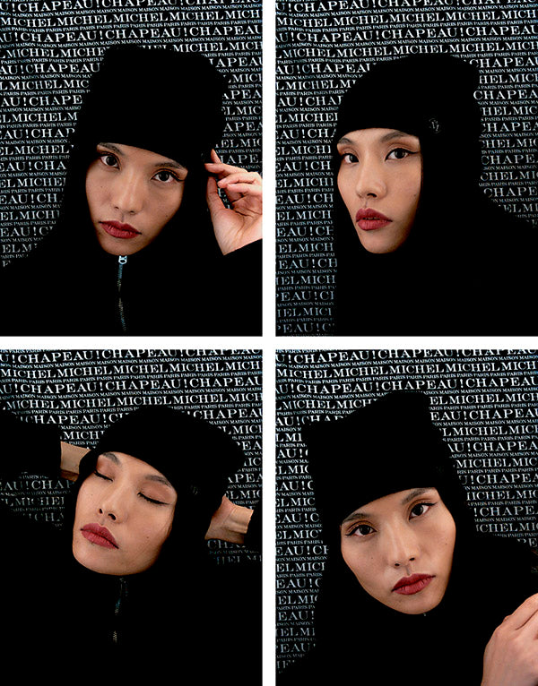 Loli - Bonnet en cachemire noir.