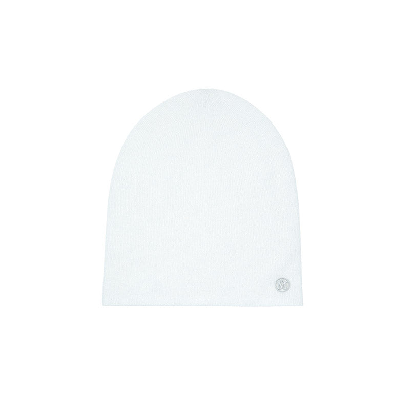 Loli - Bonnet en cachemire bleu glacé.