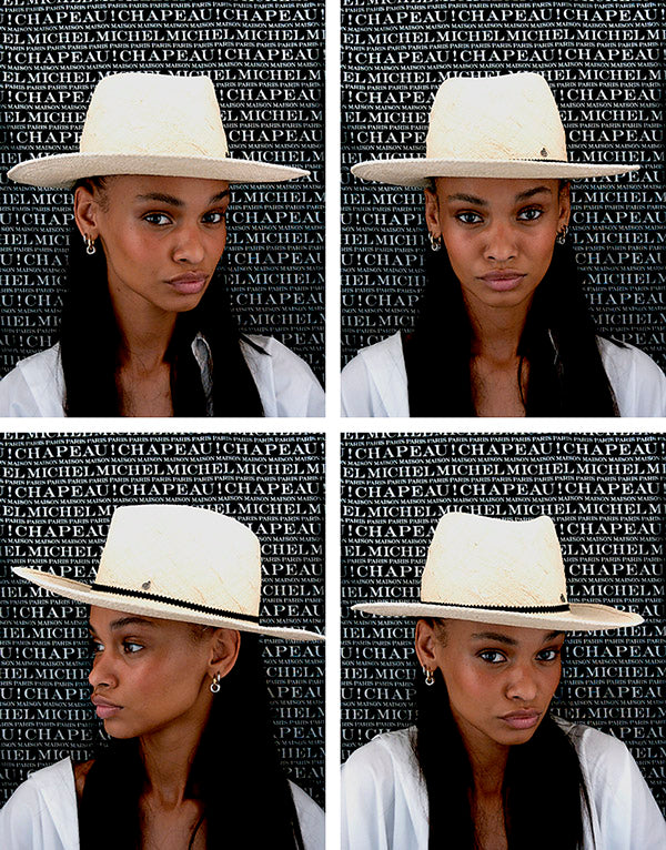 Fedora en paille naturelle