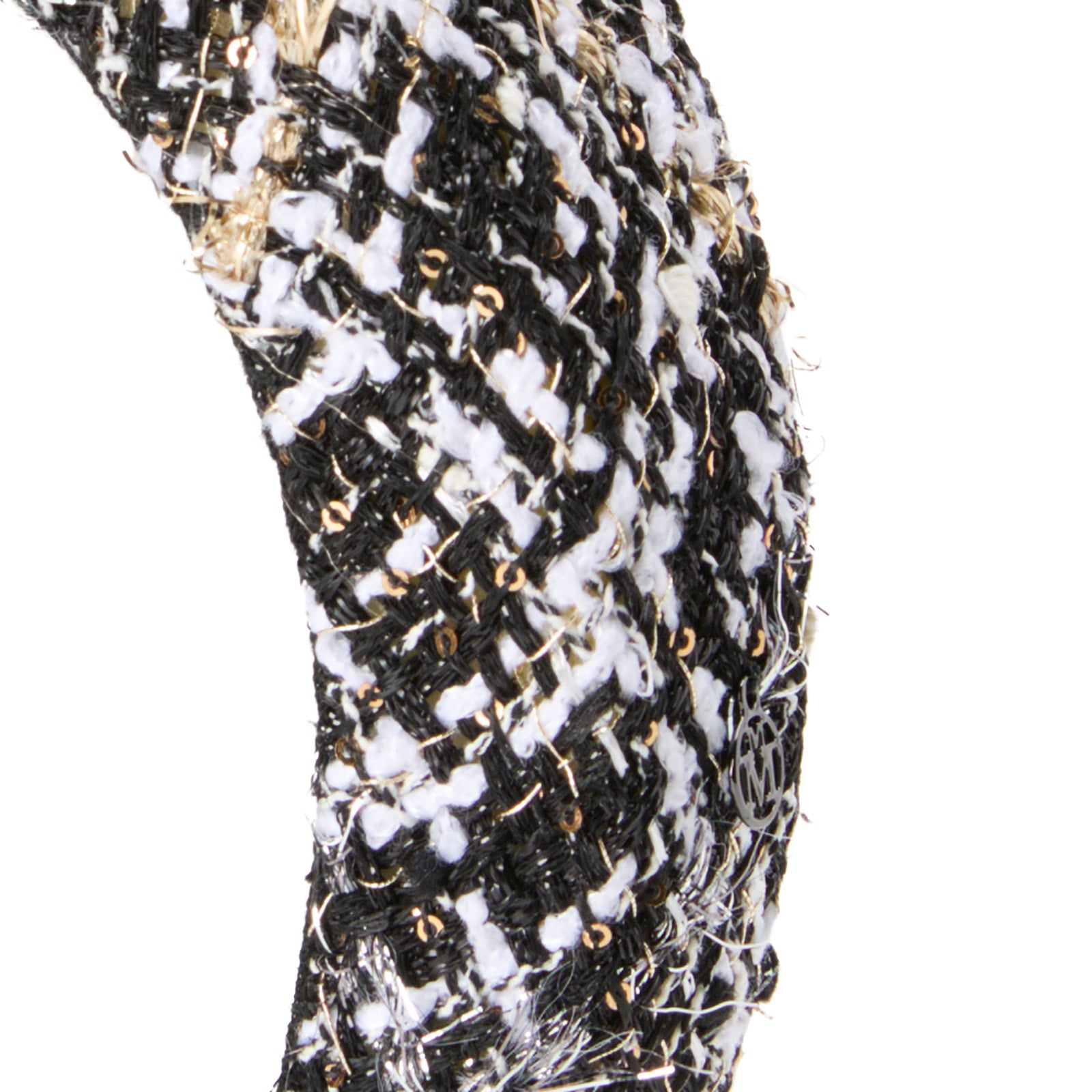 Miwa - Serre-tête en tweed multicolore.