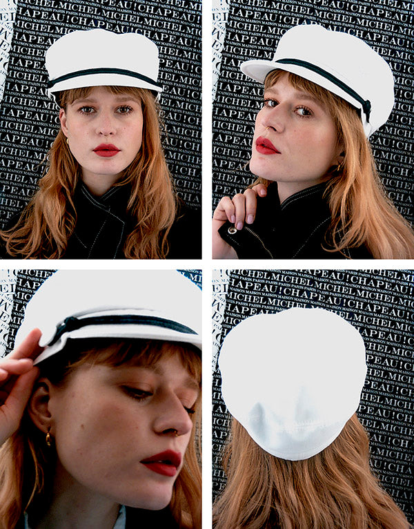 New Abby - Casquette en coton blanc