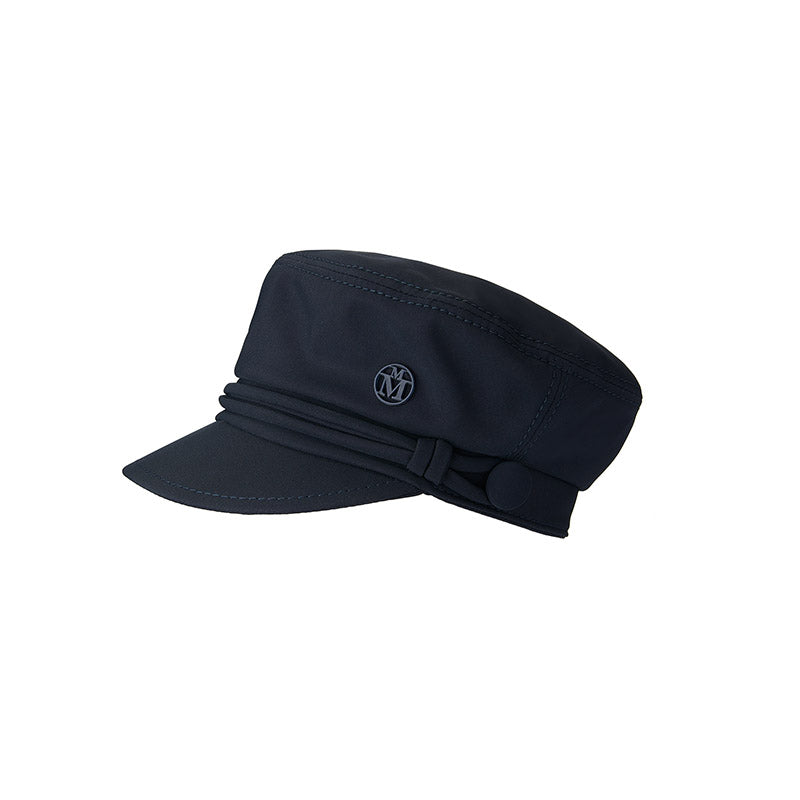 New Abby - Casquette swimwear en lycra bleu marine.