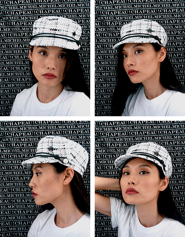New Abby - Casquette en tweed effet neige de Act 3.