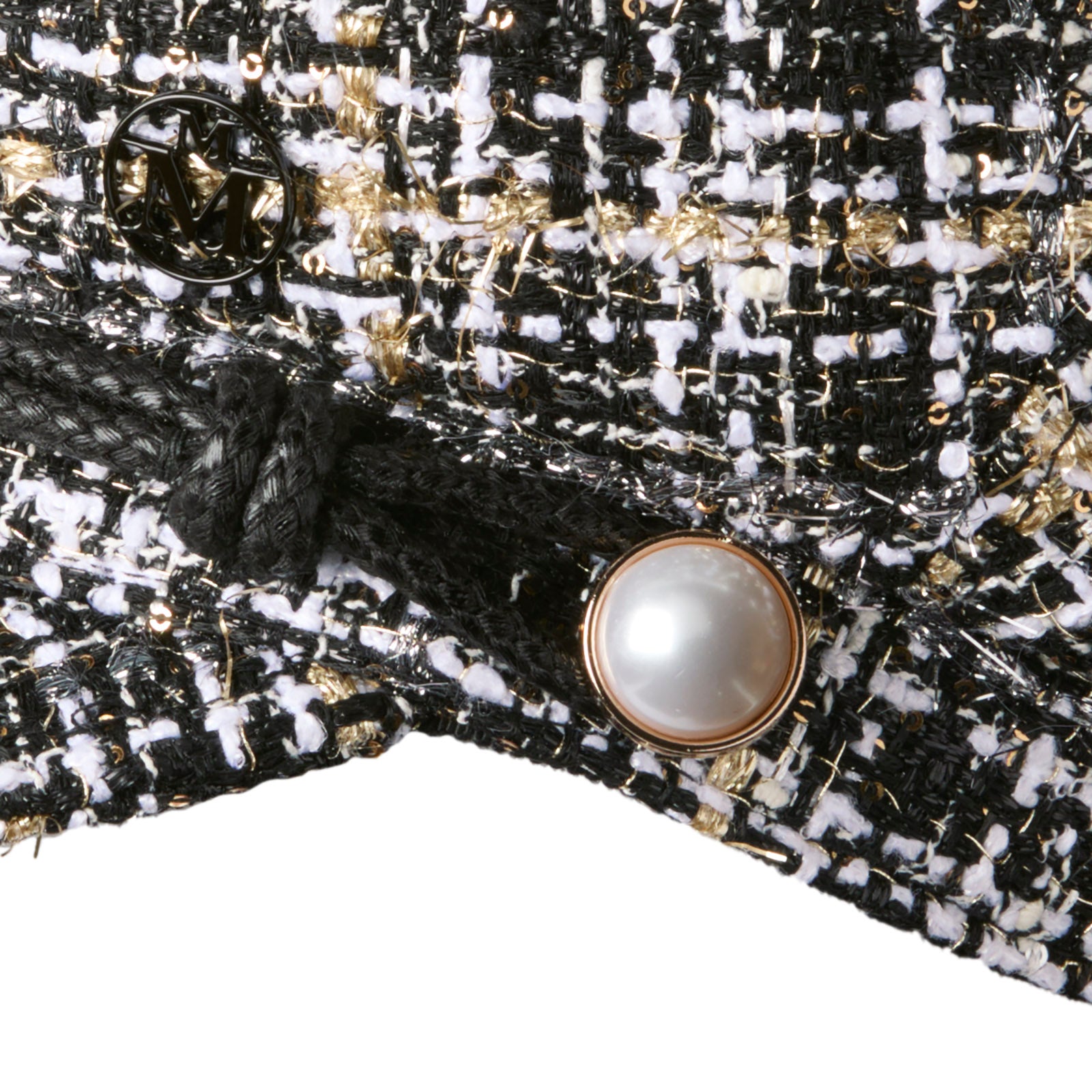 New Abby - Casquette en tweed multicolore.