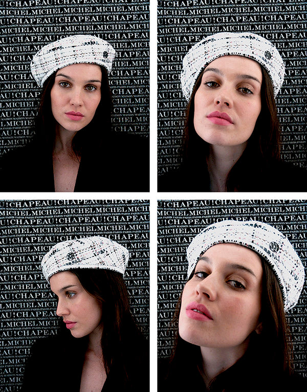 New Billy - Béret en tweed effet neige de Act 3.