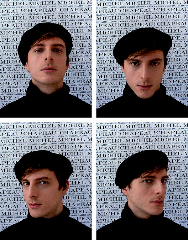 New Billy - Béret en cachemire noir.