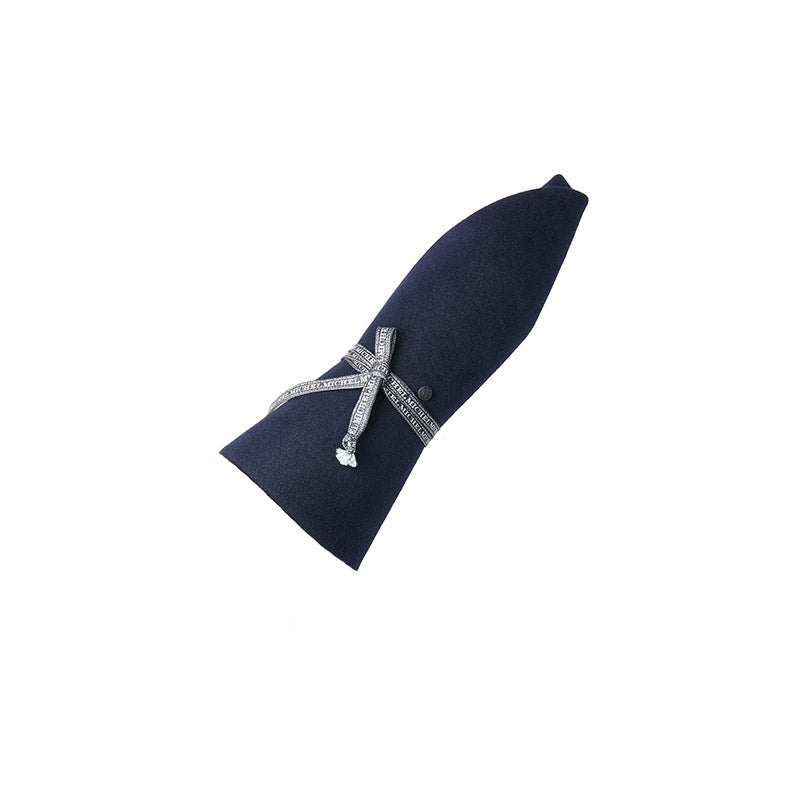 New Kendall - chapeau cloche roulable et déperlant en feutre navy.