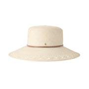 New Kendall - Chapeau cloche en paille orné d’un ruban simili.