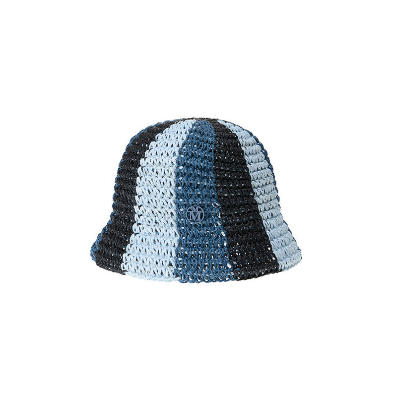 Pablo - Bob crocheté en paille multicolore