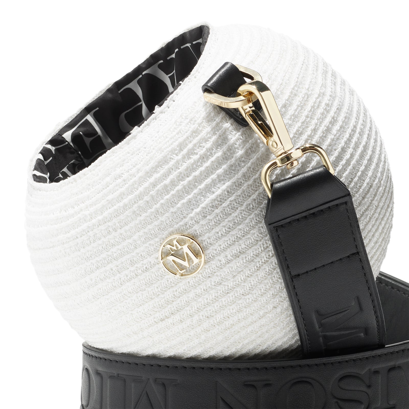 Scarlett - sac en paille blanche.