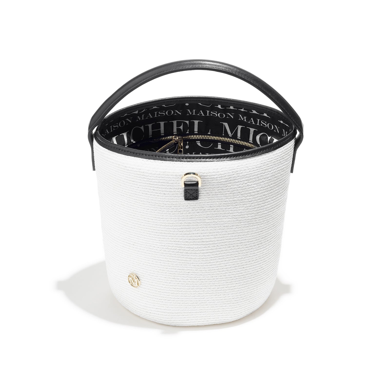 Sharon - sac en paille blanche.