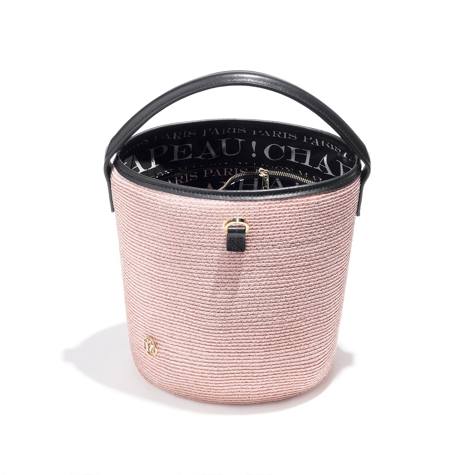 Sharon - sac en paille rose.