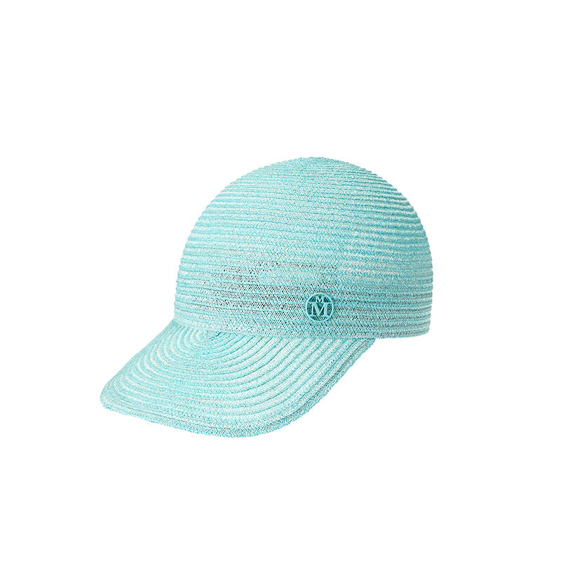 Tiger - Casquette en paille bleu aquatique.