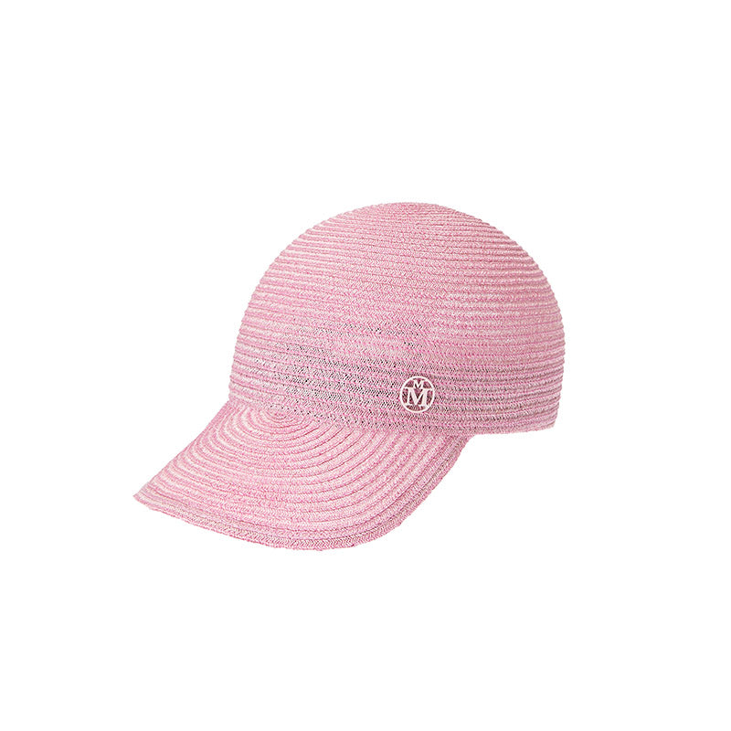 Tiger - Casquette en paille bubblegum.