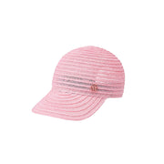 Tiger - Casquette en paille rose floral.