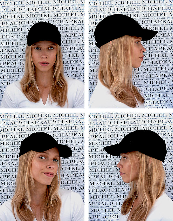 Tiger - Édition Spéciale. Casquette en tissu effet velours noir