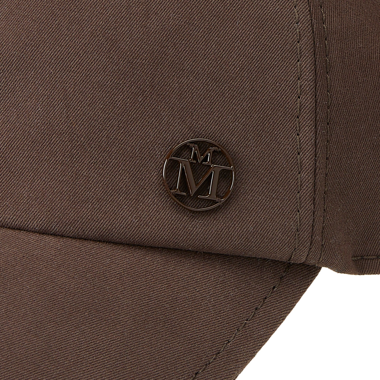 Tiger - Casquette en tissu marron foncé.