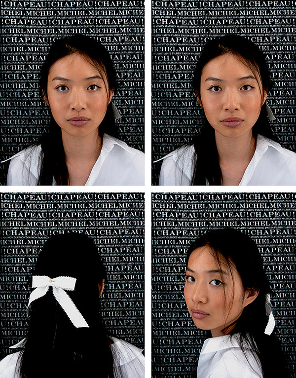 Noeud en coton blanc