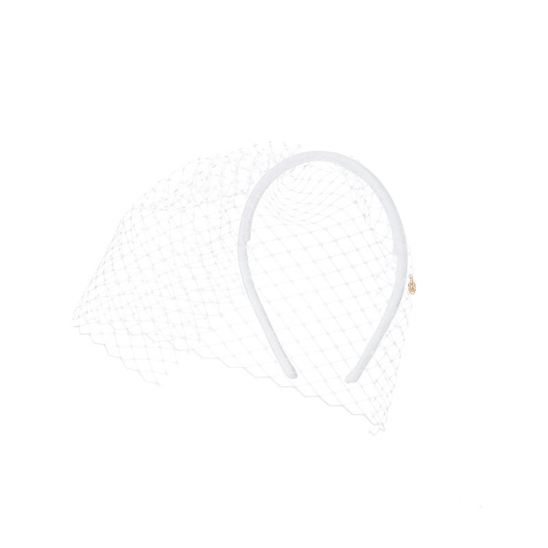 Veil - serre-tête blanc avec voile.