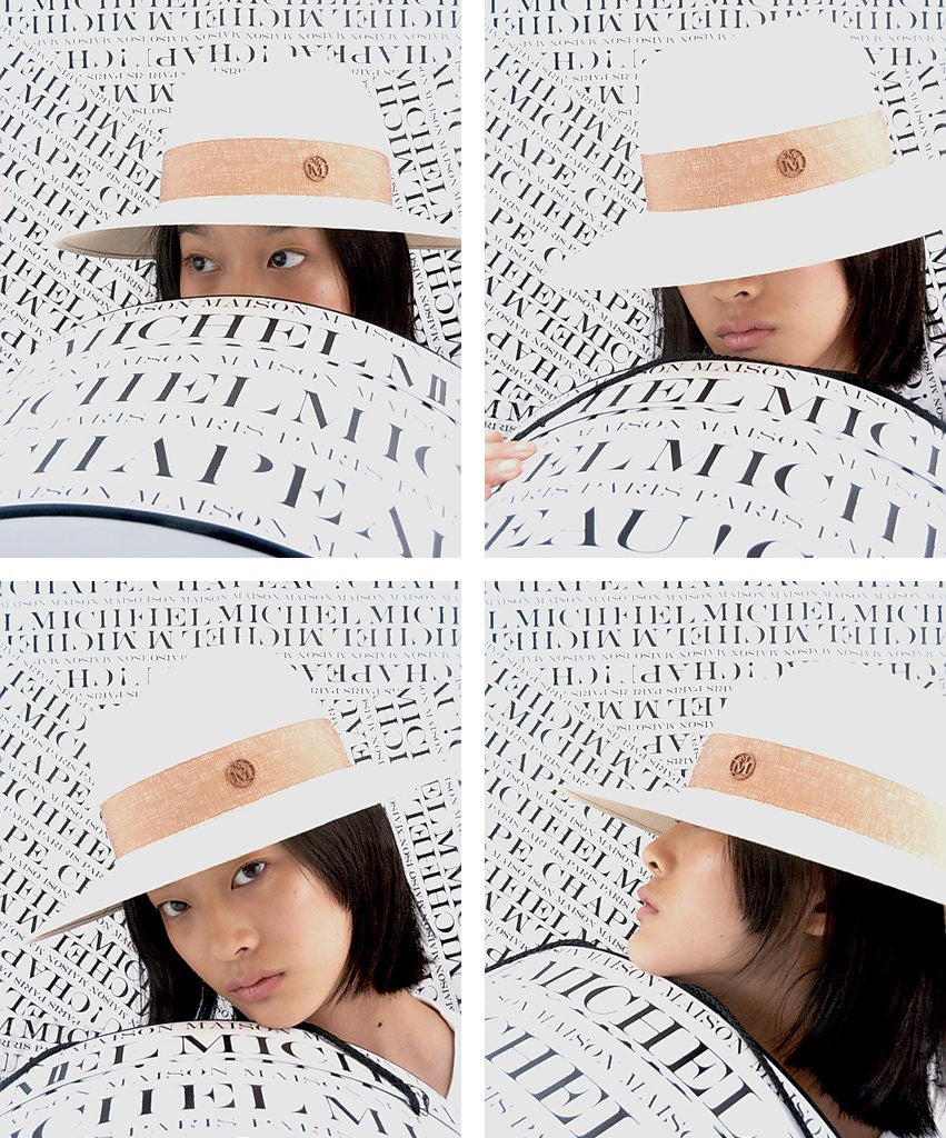 Boîte à chapeaux - recyclable, blanche et basse, Ø 53 cm.