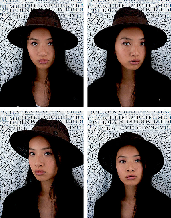 Virginie - fedora en paille chocolat.