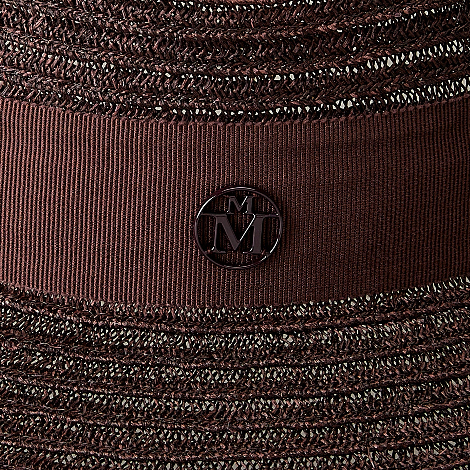 Virginie - fedora en paille chocolat.