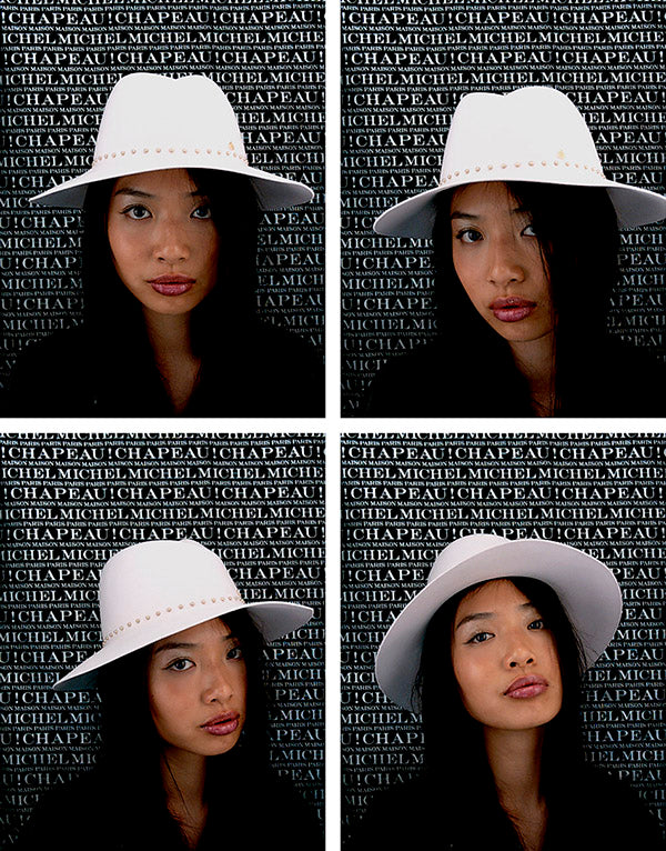 Fedora en feutre lila et studs