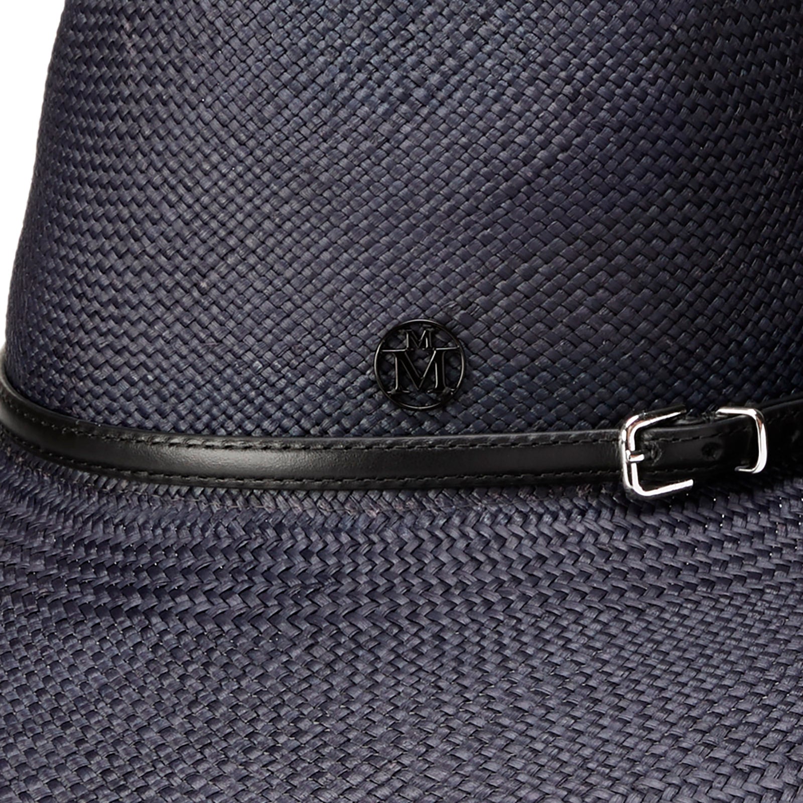 Capeline en paille noire 