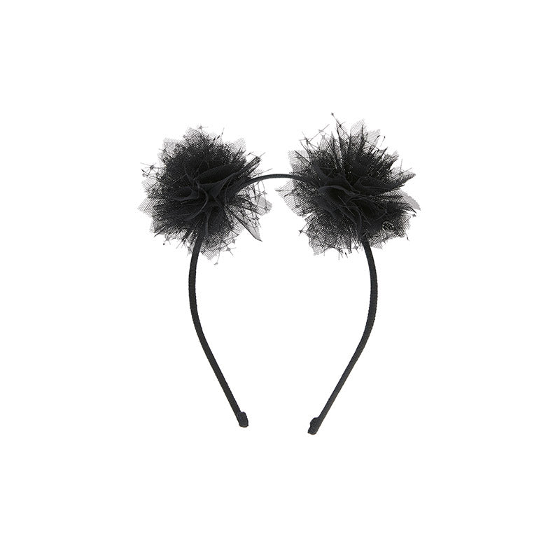 Yosh - serre-tête noir avec pompons