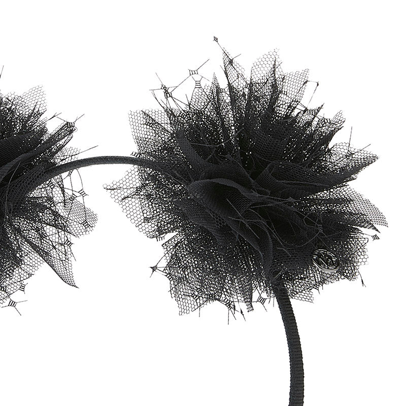 Yosh - serre-tête noir avec pompons