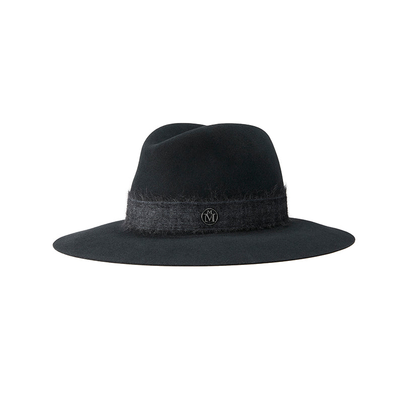 Maison Michel黒ウール・フェルトハット Felt - Maison Michel
