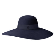 Blanche - Capeline en feutre navy