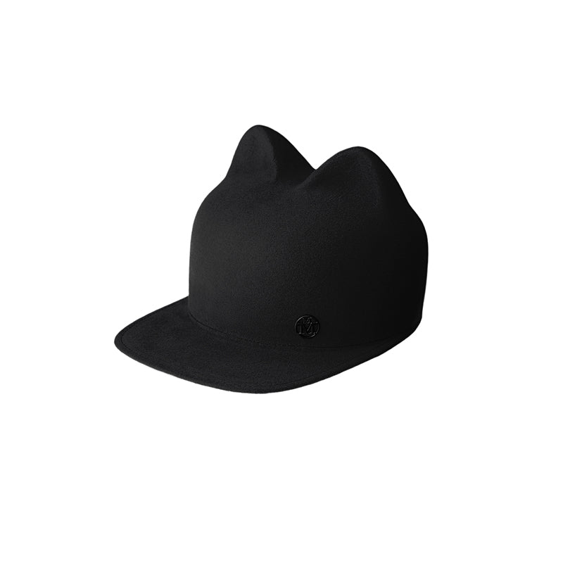 Jamie - casquette en feutre de lapin noir waterproof.
