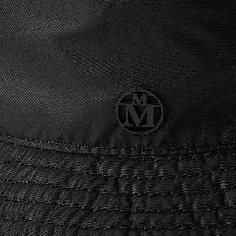 Jason - bob pliable en nylon noir, waterproof.
