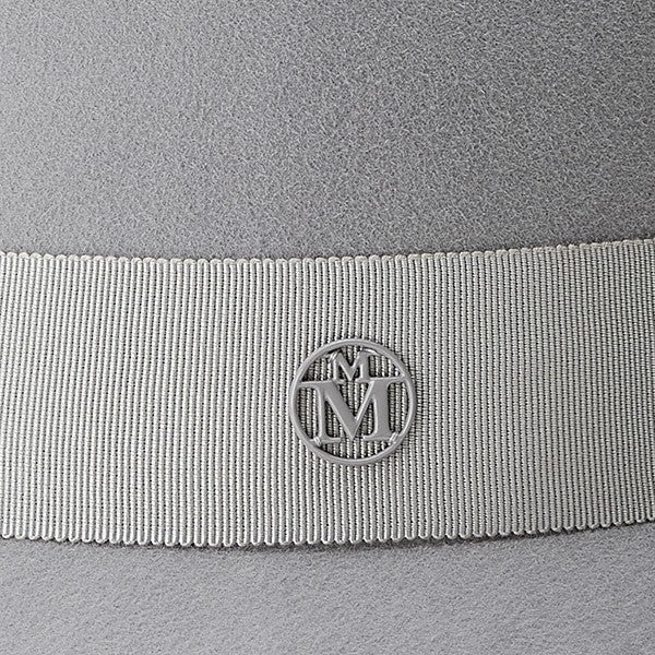 Kate - fedora en feutre de lapin pearl grey, waterproof.