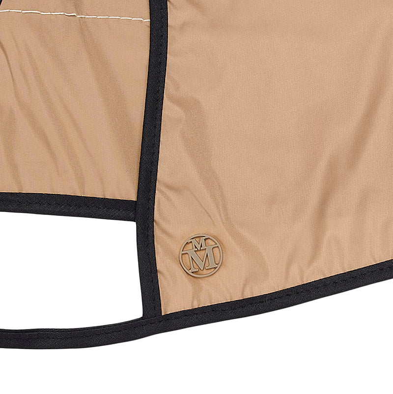 Lara - bob pliable beige en nylon avec oreilles, waterproof.