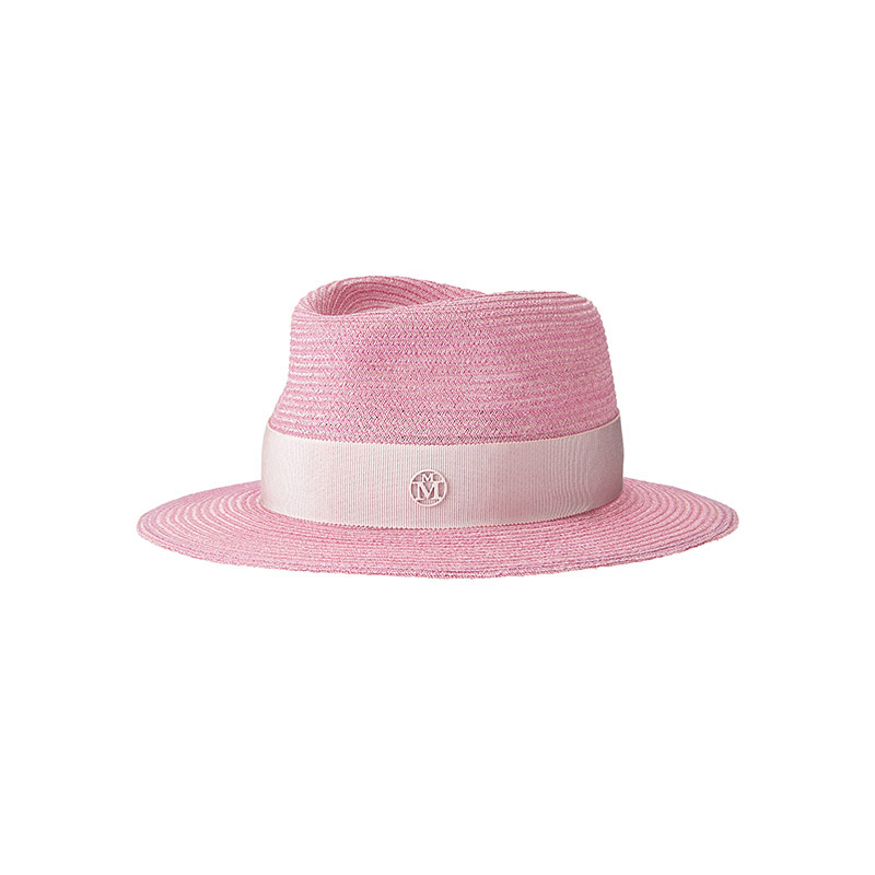 Fedora hat made of bubblegum straw