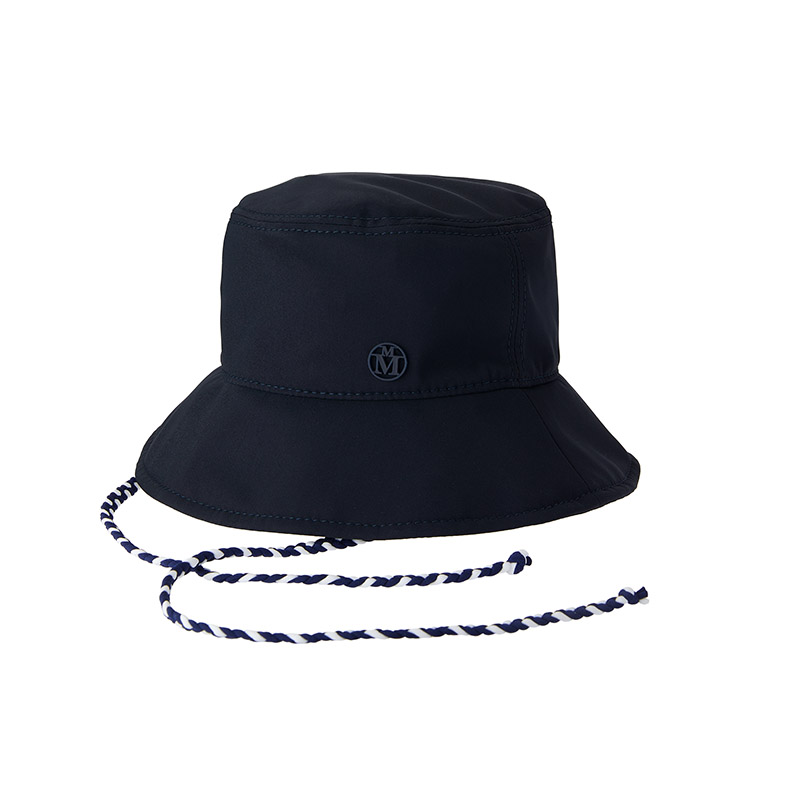Water-resistant bucket hat in dark navy lycra
