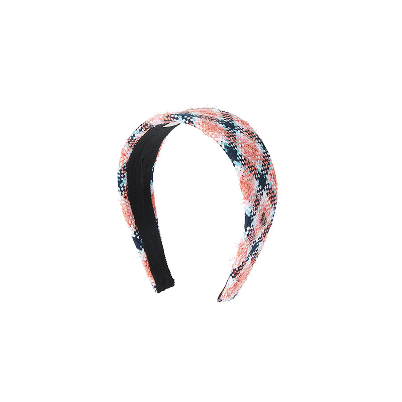 Headband in multicolored tweed