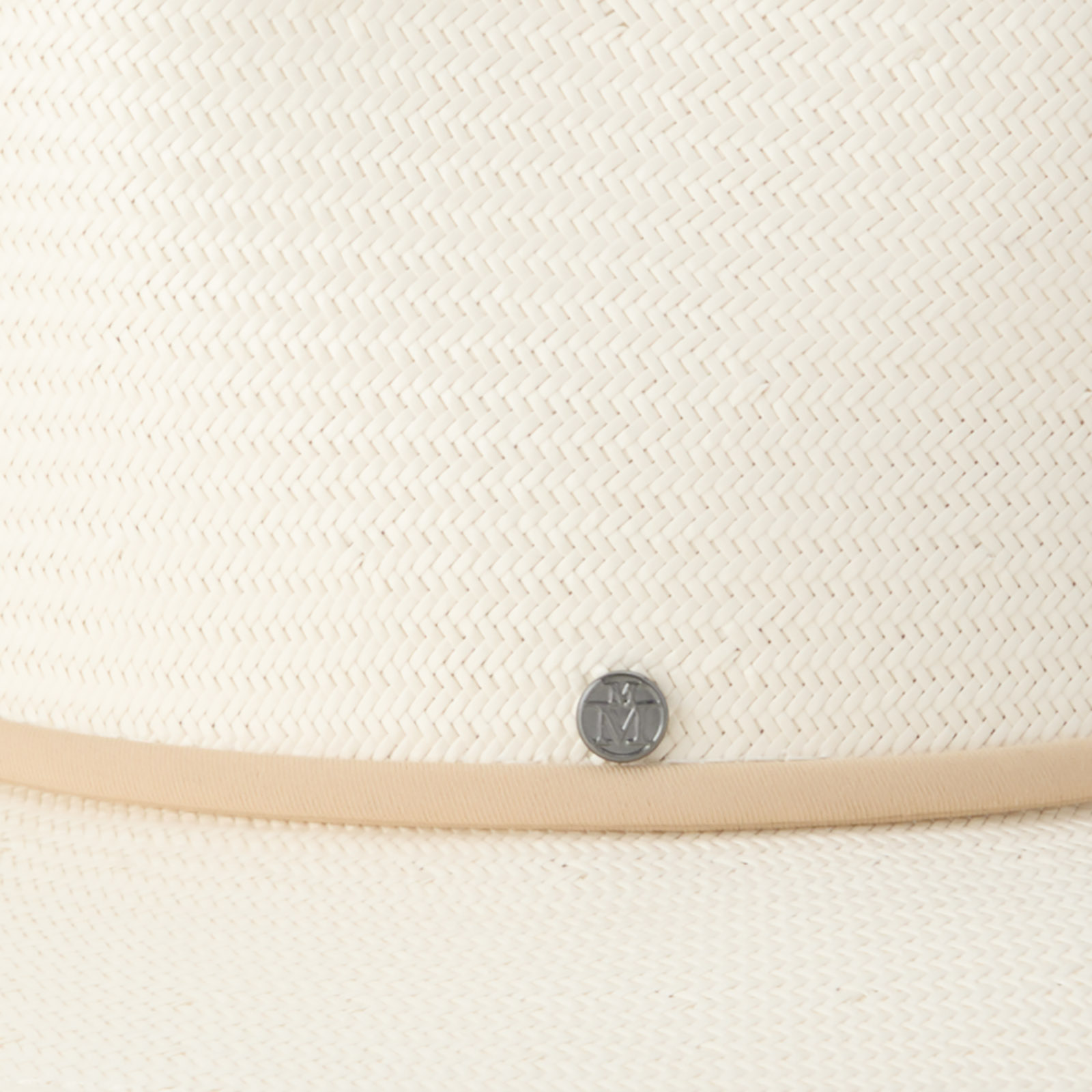Fedora en paille naturelle pliable et un ruban camel
