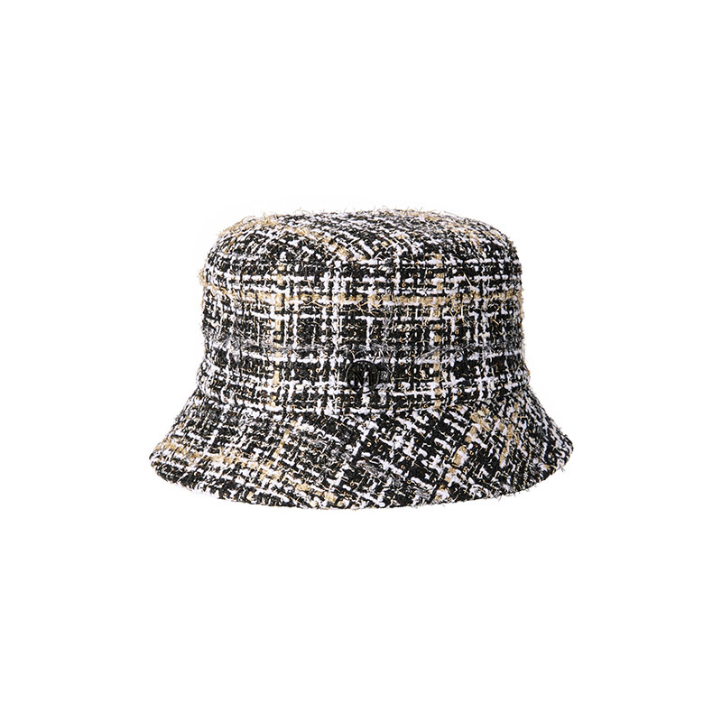 Bucket hat in multicolor tweed