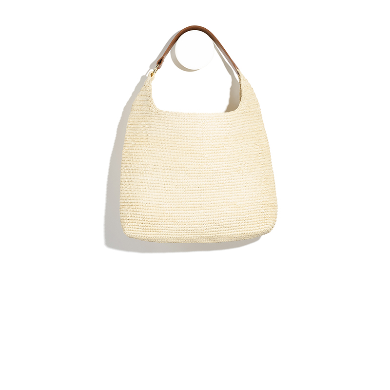 Sac en paille crochetée