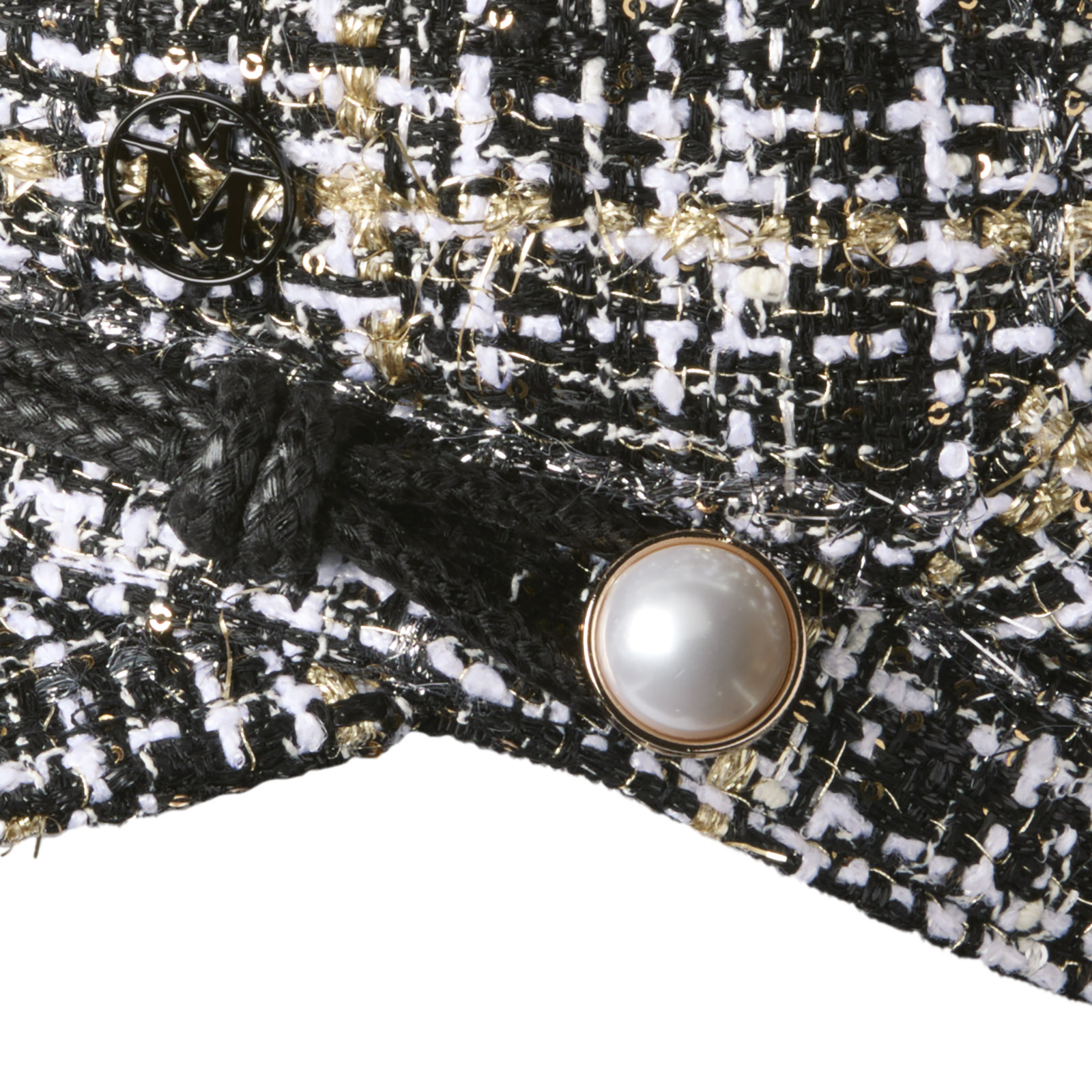 Sailor cap in multicolor tweed