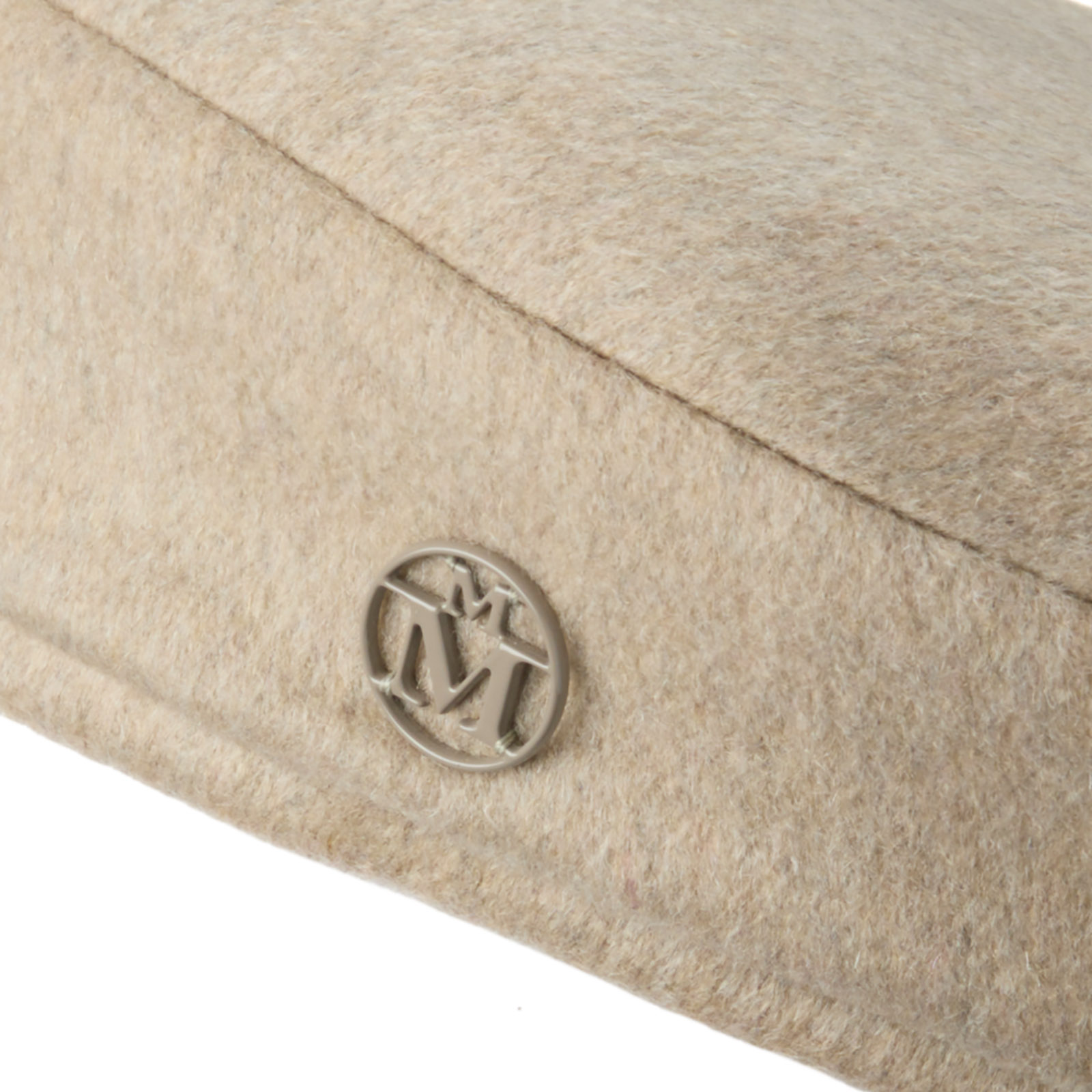 Béret en cachemire beige